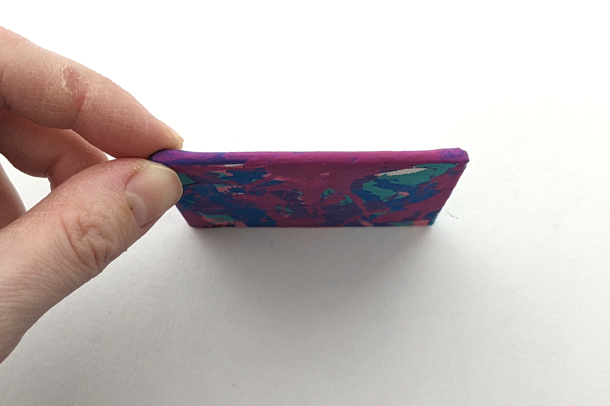 Mini 2x2" Colorful Guinea Pig Painting by Peach - Image 5