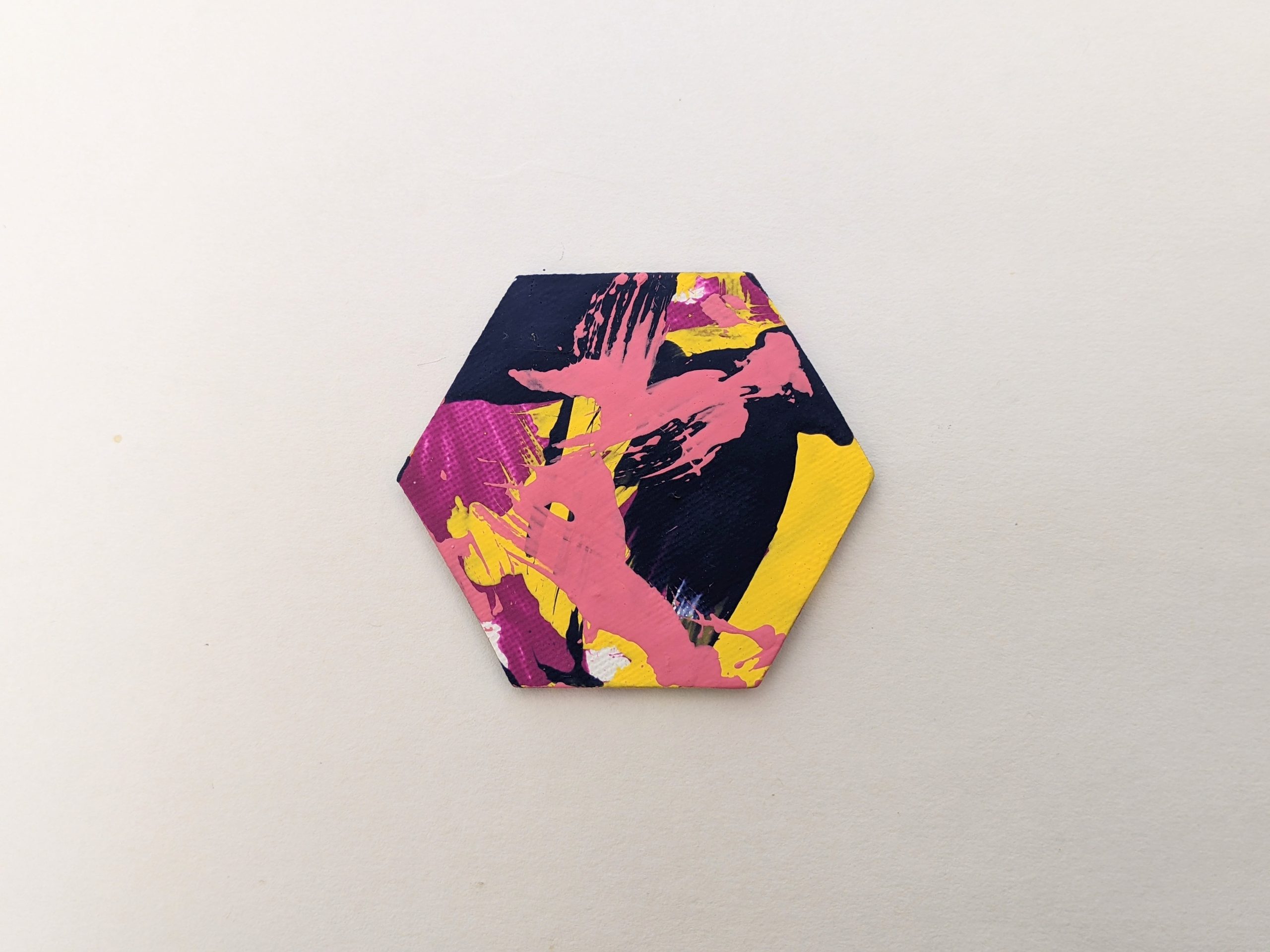 Ready to Ship Hexagon Magnet Painting by Willow - Image 2