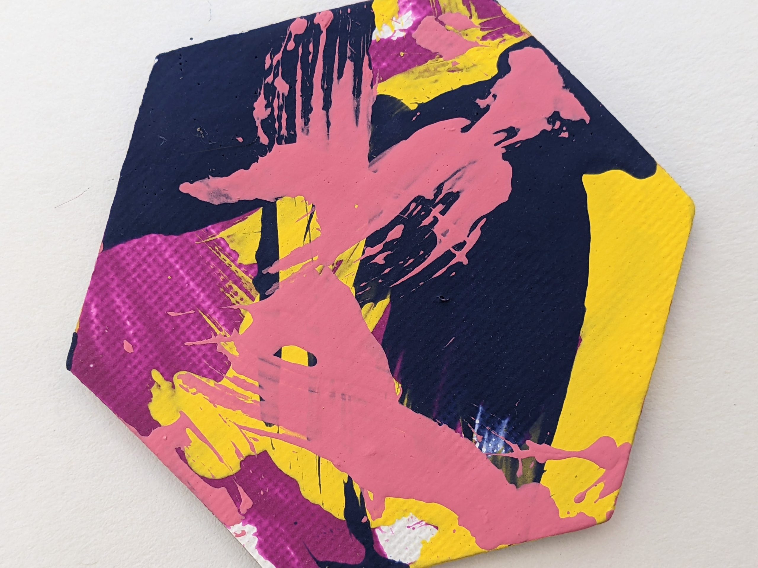 Ready to Ship Hexagon Magnet Painting by Willow - Image 4