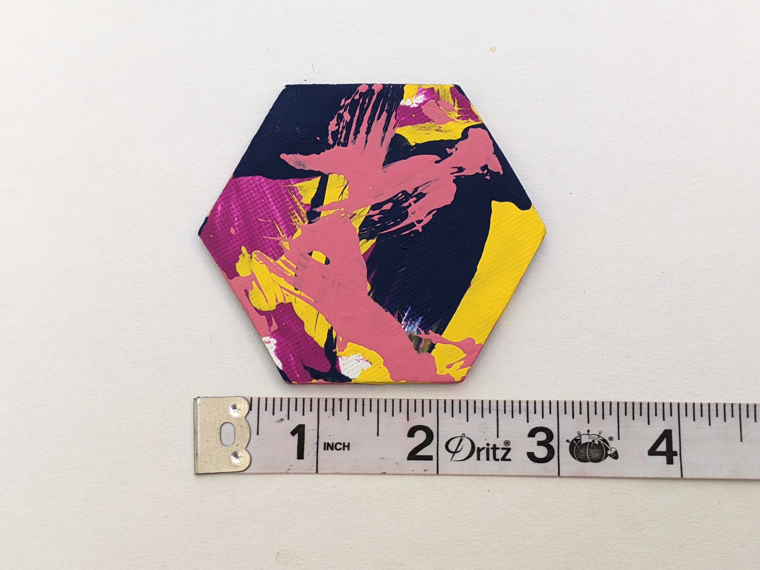 Ready to Ship Hexagon Magnet Painting by Willow - Image 6