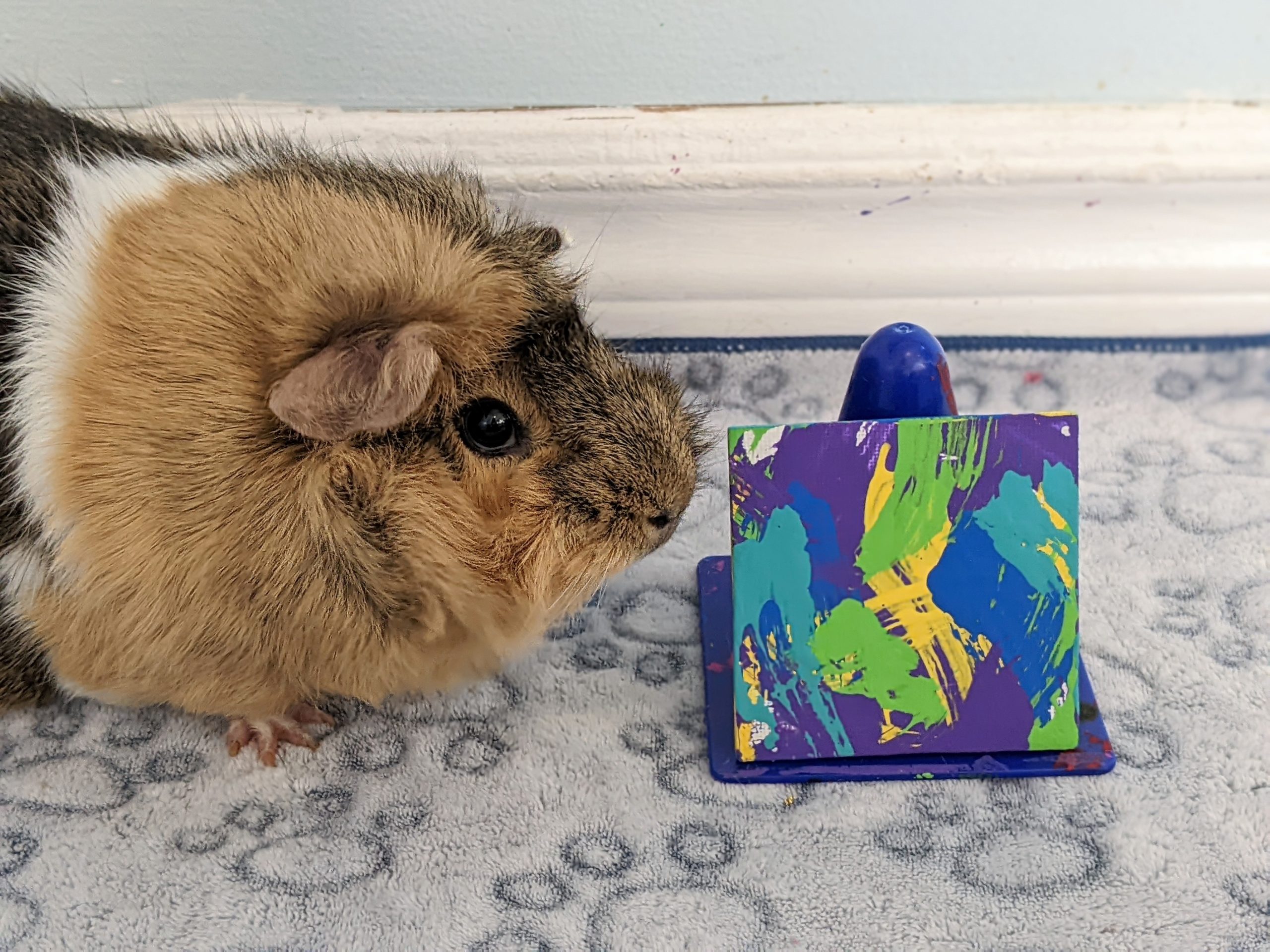 Ready to Ship Square Magnet Painting by Skylar